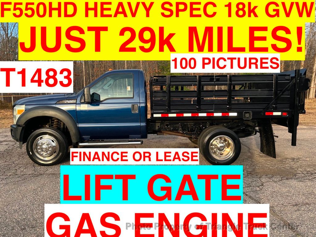 2011 Ford F550 JUST 29k MILES! LIFT GATE! ONE OWNER! HEAVY SPEC 18k GVW! 100 PICTURES! - 22278384 - 0