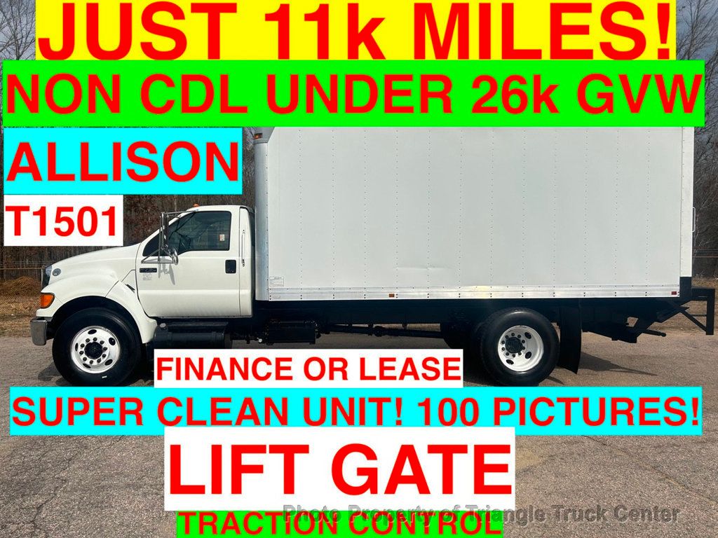 2011 Ford F650/F750 BOX JUST 11k MILES! LIFT GATE! NON CDL! SUPER CLEAN UNIT! OFF ROAD/TRAC CONTROL! 6.7 CUMMINS - 22306218 - 98