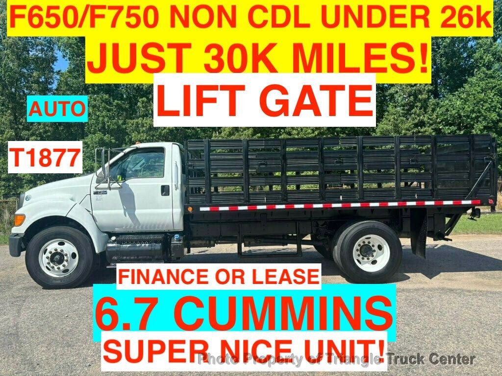 2011 Ford F650/F750 JUST 30k MILES! NON CDL UNDER 26k GVW 6.7 CUMMINS! SUPER CLEAN UNIT! LIFT GATE! - 23023106 | Video 1