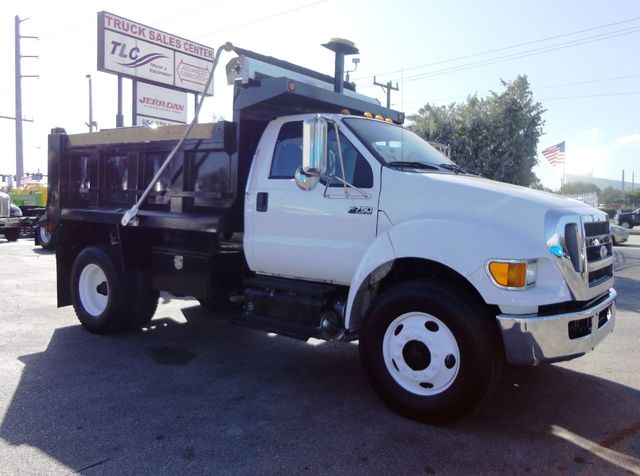 2011 Ford F750 25,950GVWR, 11FT CONTRACTORS DUMP, MASON DUMP TRUCK - 19608978 - 0