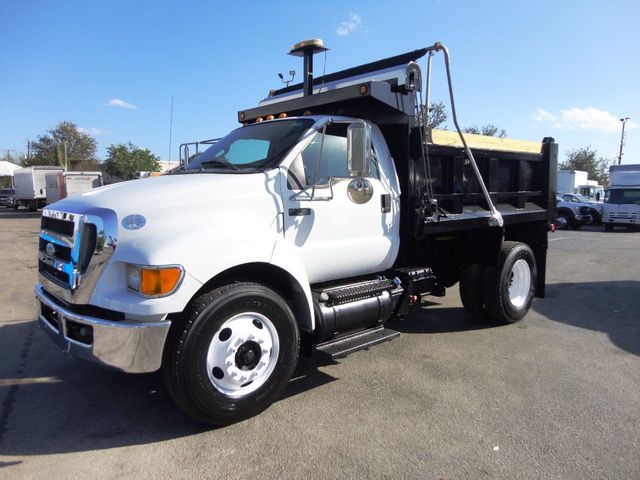 2011 Ford F750 25,950GVWR, 11FT CONTRACTORS DUMP, MASON DUMP TRUCK - 19608978 - 1