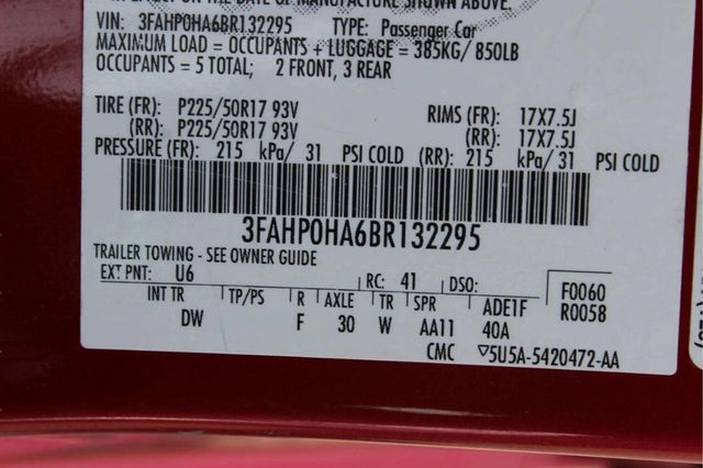 2011 Ford Fusion 4dr Sedan SE FWD - 23024681 - 10