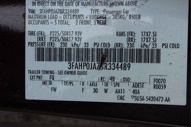 2011 Ford Fusion 4dr Sedan SEL FWD - 23003882 - 9