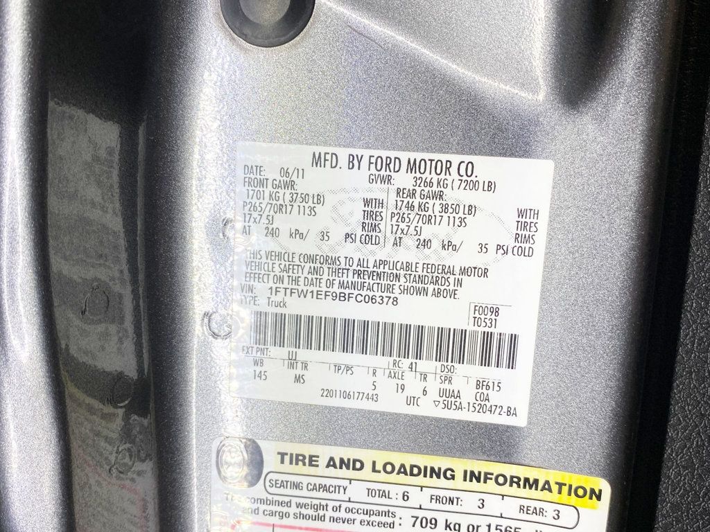 2011 Ford F-150 4WD SuperCrew 145" XLT - 22938175 - 57