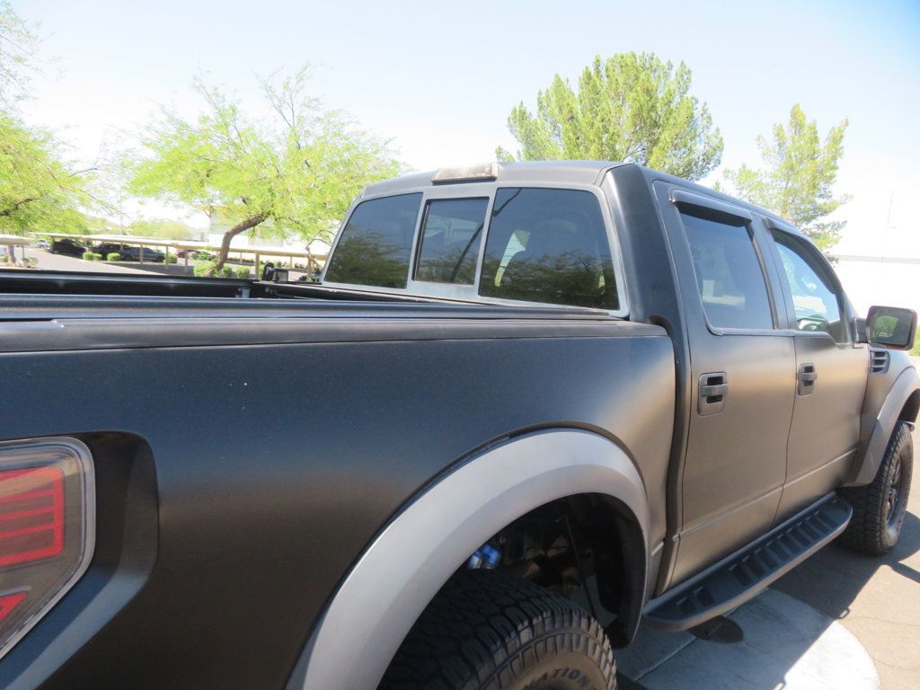 2011 Ford F-150 4X4 SVT RAPTOR CREW CAB FLAT BLACK EXTRA CLEAN 25 RECORDS  - 23010991 - 9