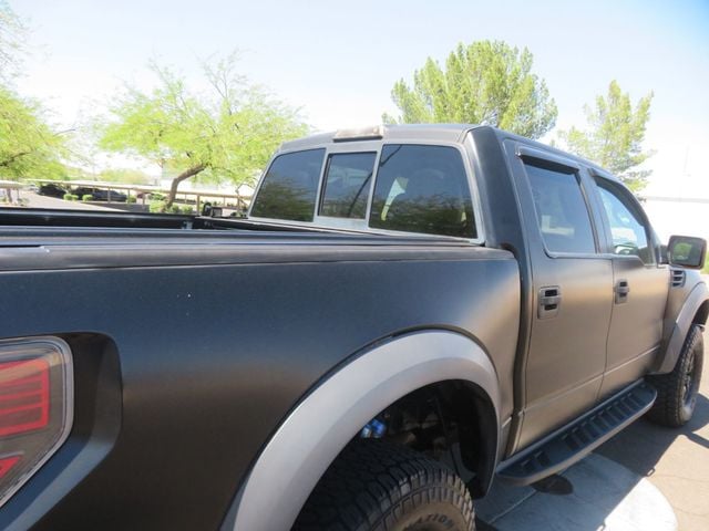 2011 Ford F-150 4X4 SVT RAPTOR CREW CAB FLAT BLACK EXTRA CLEAN 25 RECORDS  - 23010991 - 9