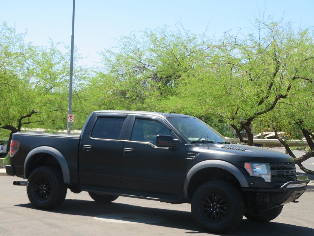 2011 Ford F-150 4X4 SVT RAPTOR CREW CAB FLAT BLACK EXTRA CLEAN 25 RECORDS  - 23010991 - 3