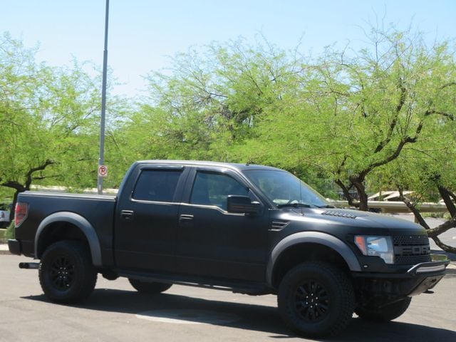 2011 Ford F-150 4X4 SVT RAPTOR CREW CAB FLAT BLACK EXTRA CLEAN 25 RECORDS  - 23010991 - 3