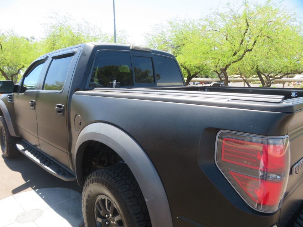 2011 Ford F-150 4X4 SVT RAPTOR CREW CAB FLAT BLACK EXTRA CLEAN 25 RECORDS  - 23010991 - 6