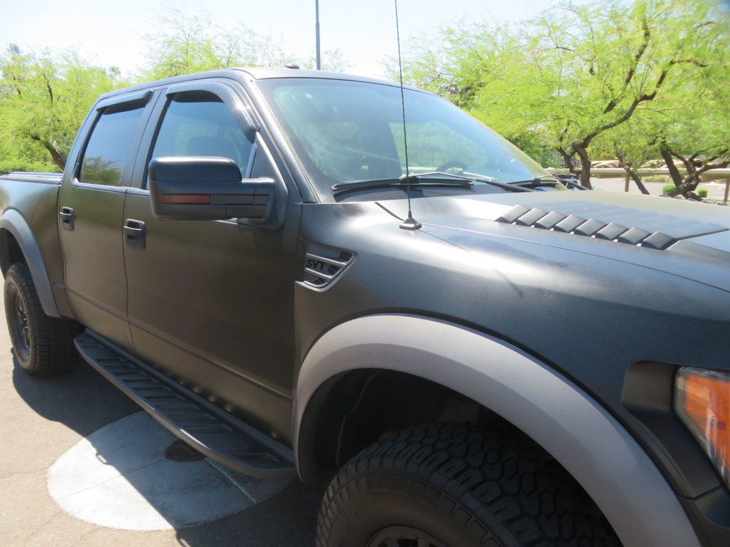2011 Ford F-150 4X4 SVT RAPTOR CREW CAB FLAT BLACK EXTRA CLEAN 25 RECORDS  - 23010991 - 8