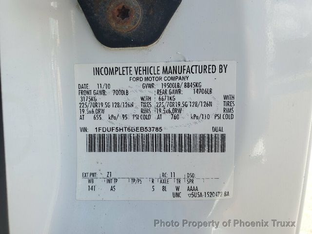 2011 FORD F-550 Super Duty XLT 2dr 4wd Regular Cab LB Chassis DRW - 21196412 - 22