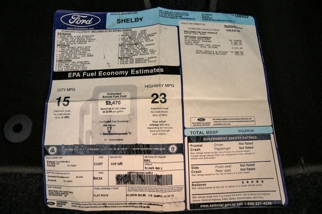 2011 Ford Mustang 2dr Coupe Shelby GT500 - 23016197 - 37
