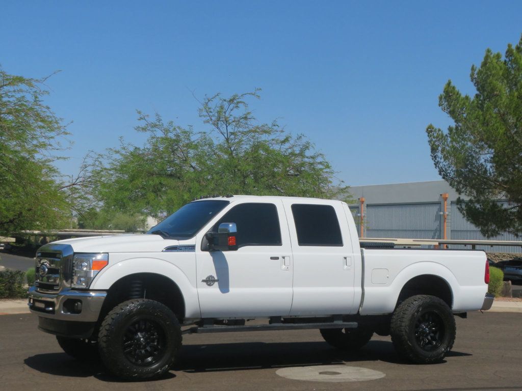 2011 Ford Super Duty F-350 SRW 4X4 LARIAT F350 POWERSTROKE DIESEL EXTAR CLEAM LOW MILES LIFTED  - 23043080 | Video 1