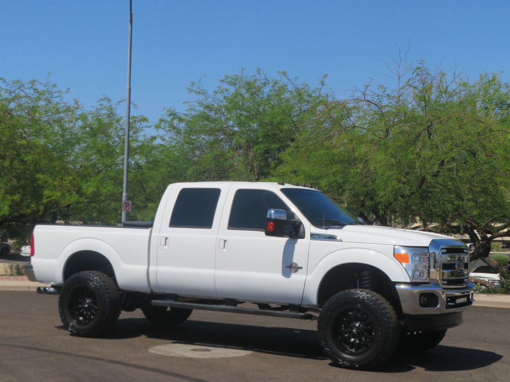 2011 Ford Super Duty F-350 SRW 4X4 LARIAT F350 POWERSTROKE DIESEL EXTAR CLEAM LOW MILES LIFTED  - 23043080 - 3