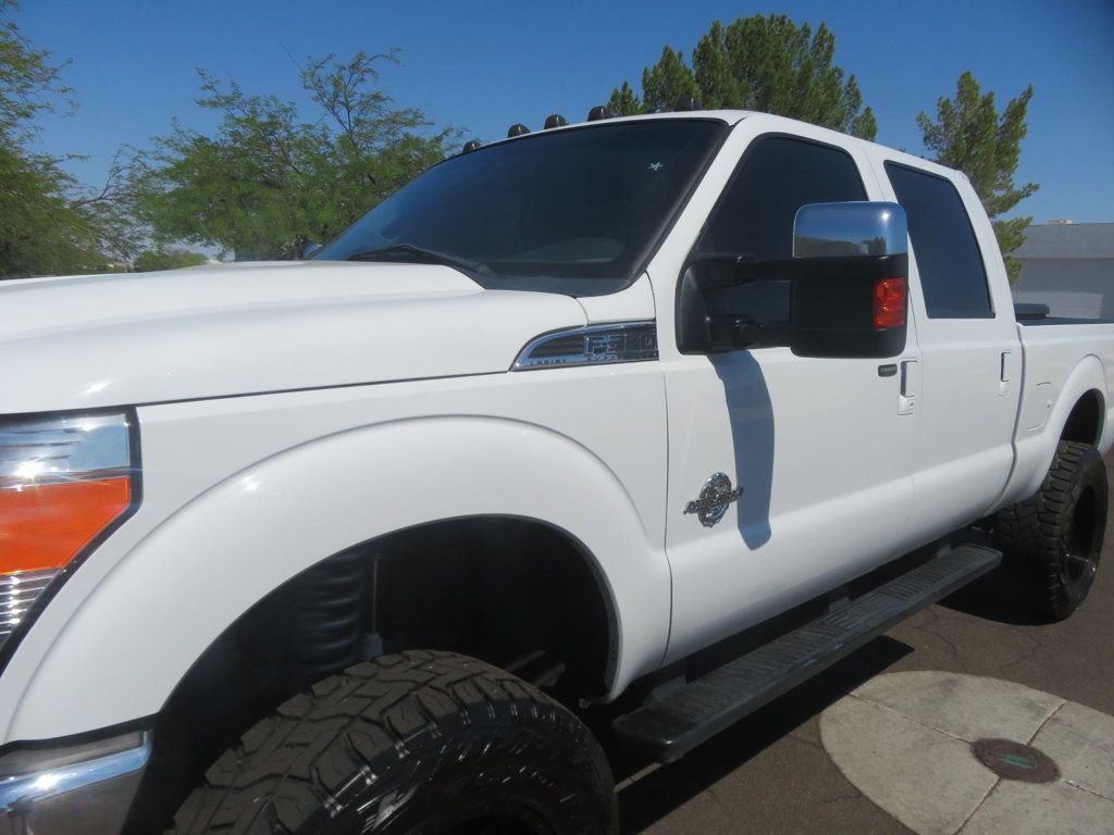 2011 Ford Super Duty F-350 SRW 4X4 LARIAT F350 POWERSTROKE DIESEL EXTAR CLEAM LOW MILES LIFTED  - 23043080 - 7