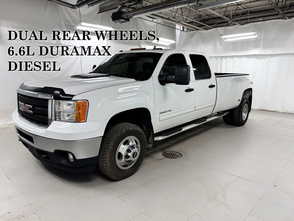2011 GMC Sierra 3500HD CREW CAB SLE 4X4 6.6L  DURAMAX DIESEL - 23004335 - 0