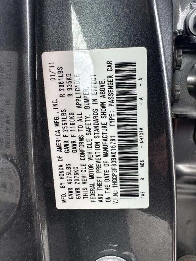 2011 Honda Accord Sedan 4dr V6 Automatic EX-L w/Navi - 23023449 - 32