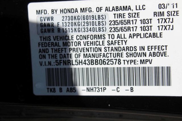 2011 Honda Odyssey 5dr EX - 23028460 - 10