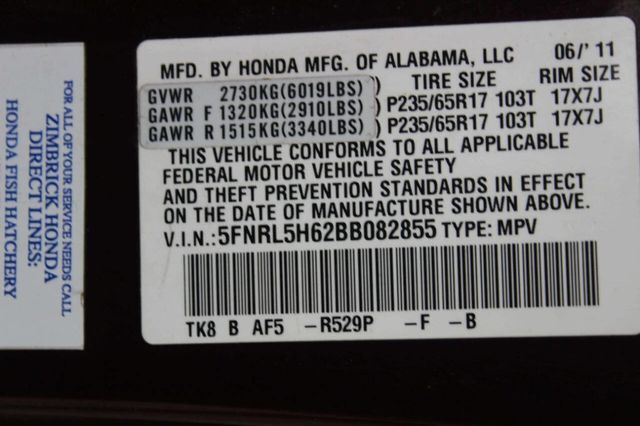 2011 Honda Odyssey 5dr EX-L - 23011888 - 8