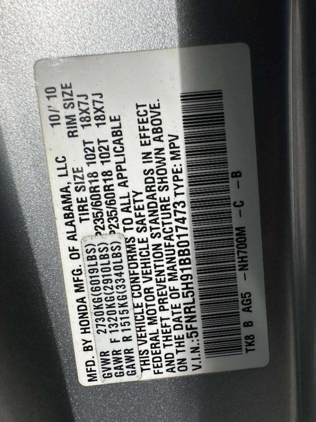 2011 Honda Odyssey 5dr Touring Elite - 23041912 - 37