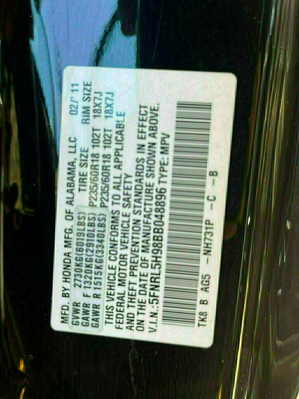 2011 Honda Odyssey Touring - 22801595 - 59