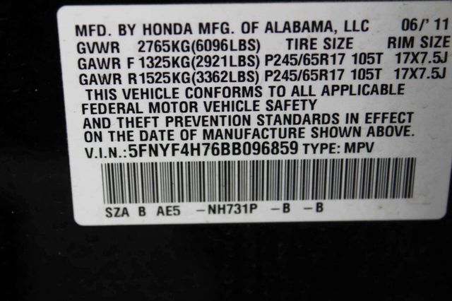 2011 Honda Pilot 4WD 4dr EX-L w/Navi - 22981805 - 11