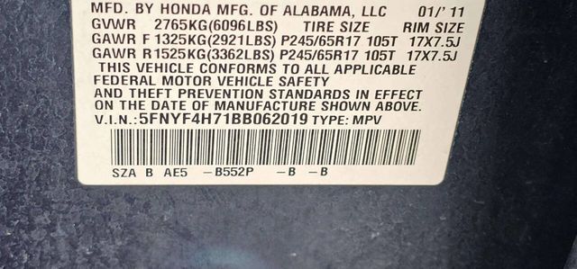 2011 Honda Pilot 4WD 4dr EX-L w/Navi - 22991159 - 10