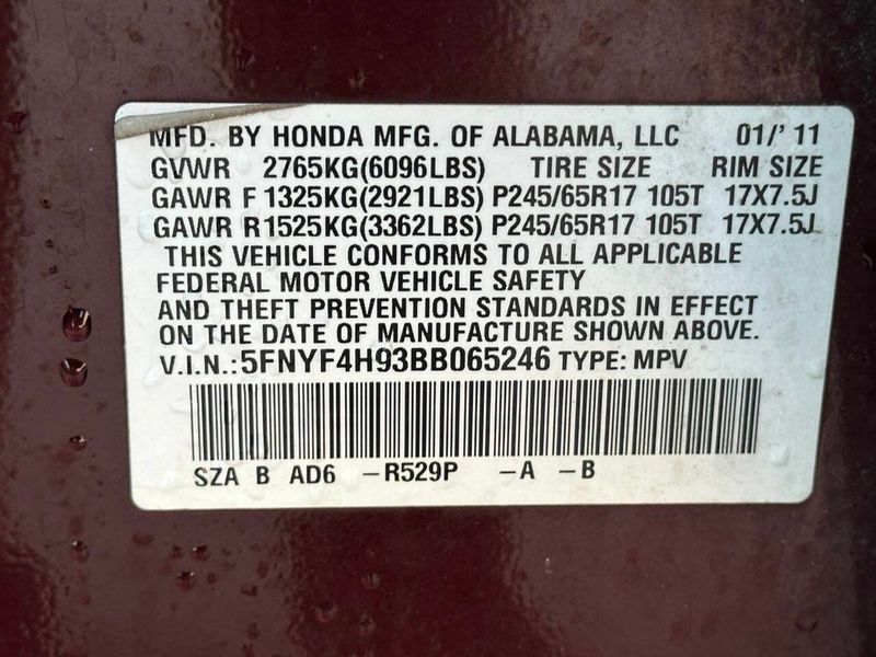 2011 Honda Pilot 4WD 4dr Touring w/RES & Navi - 22884310 - 19