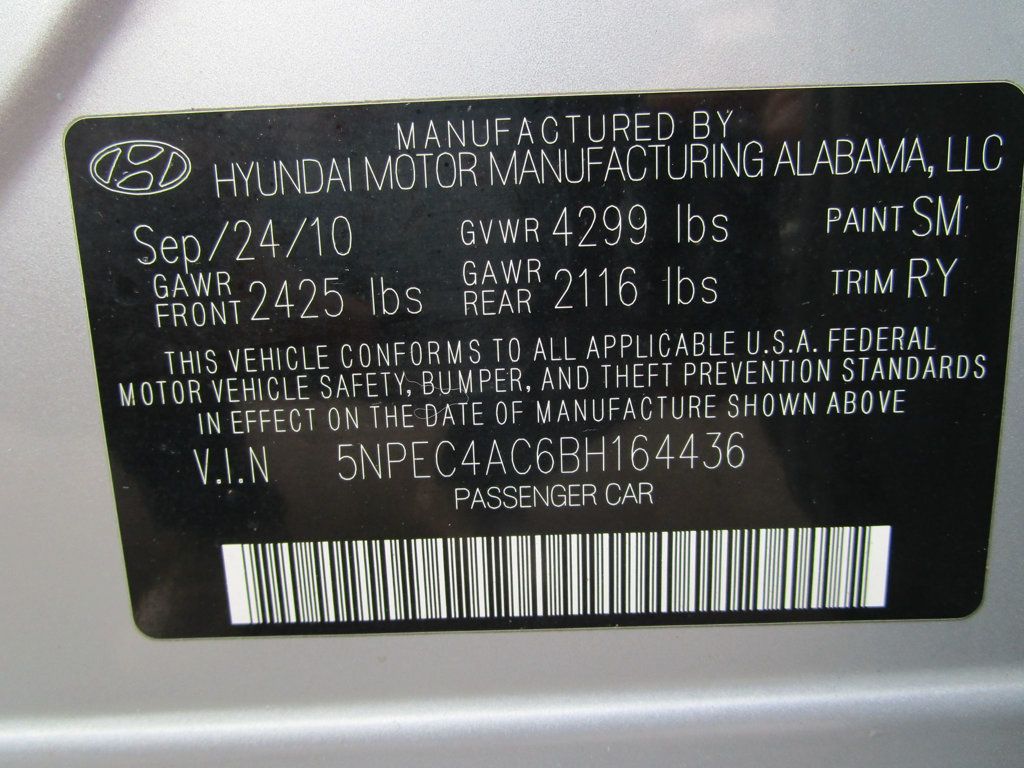 2011 Hyundai Sonata Limited  - 22909292 - 34