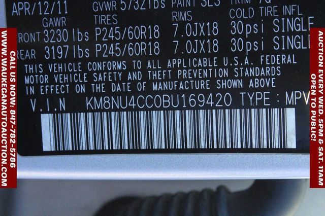 2011 Hyundai Veracruz FWD 4dr GLS - 22946482 - 10