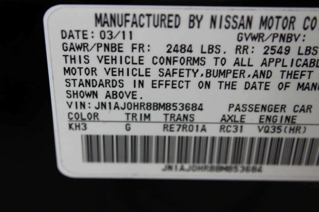 2011 INFINITI EX35 Base AWD 4dr Crossover - 23015321 - 9