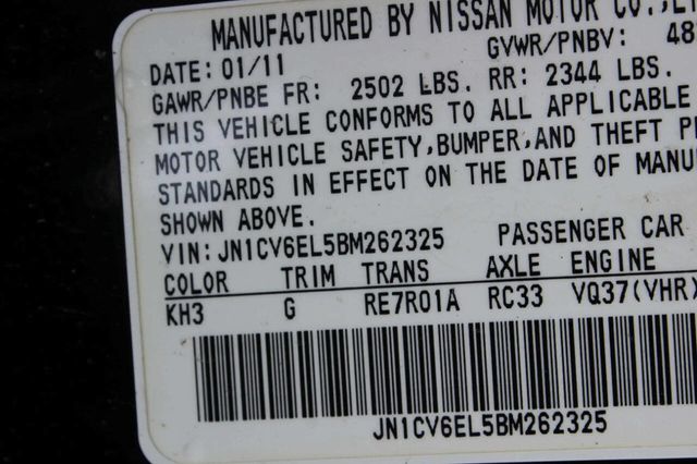 2011 INFINITI G37 Coupe 2dr x AWD - 22981800 - 10