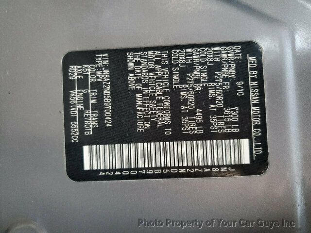 2011 INFINITI QX56 2WD 4dr 8-passenger - 22938203 - 30