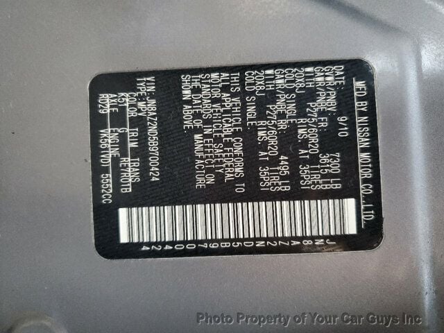 2011 INFINITI QX56 2WD 4dr 8-passenger - 22938203 - 3