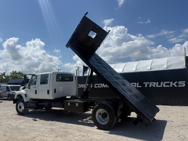 2011 International 7400 Crew Cab Flatbed Dump Truck  - 23081833 - 1