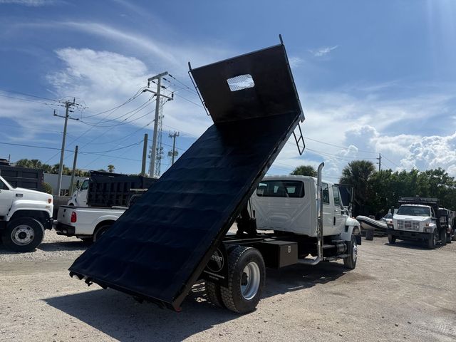 2011 International 7400 Crew Cab Flatbed Dump Truck  - 23081833 - 3