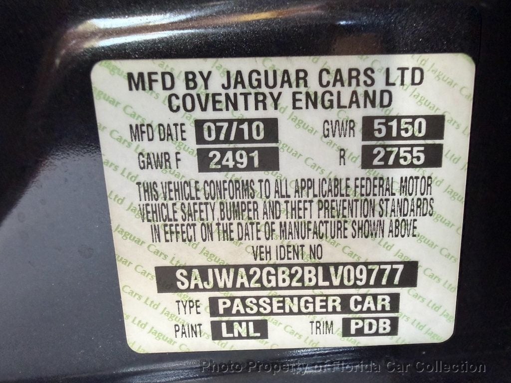 2011 Jaguar XJ XJ L Portfolio Sedan 5.0L V8 - 23052721 - 99