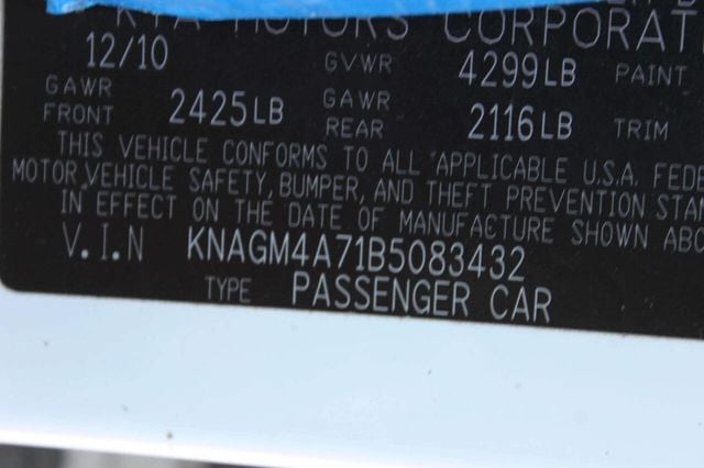 2011 Kia Optima 4dr Sedan 2.4L Automatic LX - 23025307 - 9