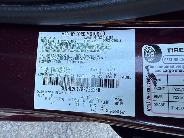 2011 Lincoln MKZ 4dr Sedan FWD - 23100036 - 25