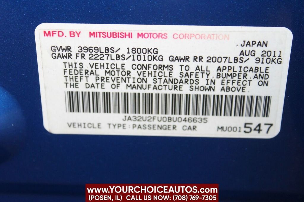2011 Mitsubishi Lancer 4dr Sedan CVT ES FWD - 22305512 - 23