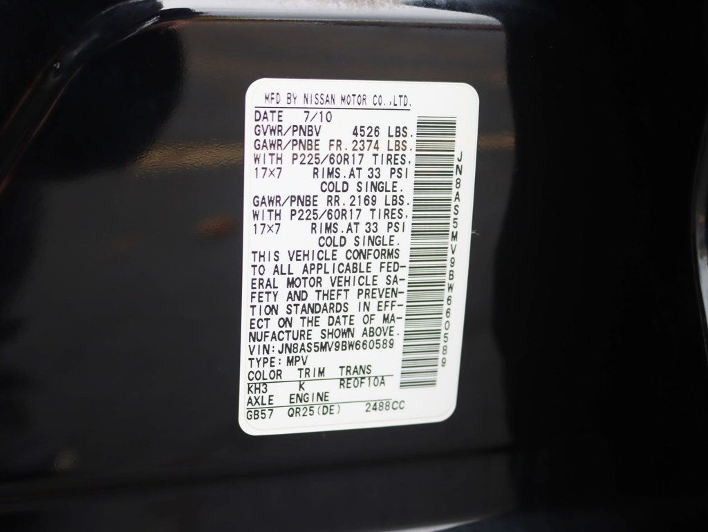 2011 Nissan Rogue AWD 4dr SV - 22936826 - 28