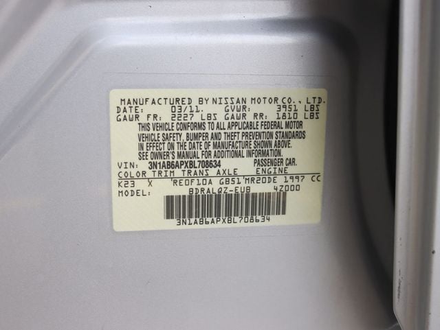 2011 Nissan Sentra 4dr Sedan I4 CVT 2.0 S - 22982751 - 28