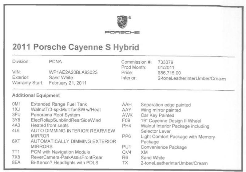 2011 Porsche Cayenne AWD 4dr S Hybrid - 16946969 - 46