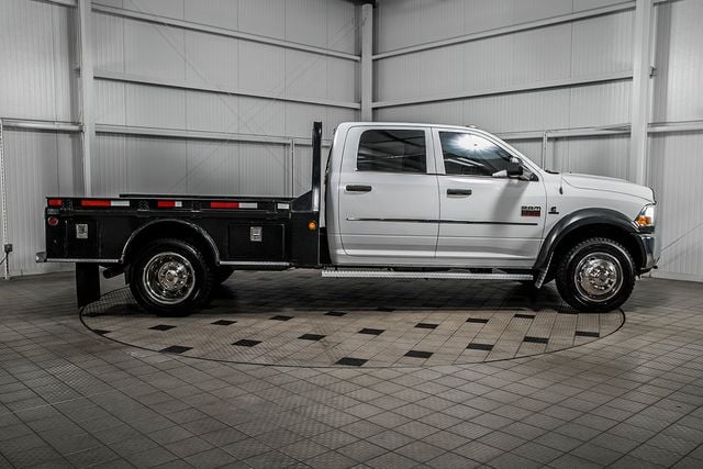 2011 Ram 4500 4500 CREW 4X4 * 6.7 CUMMINS * 9' C&M FLATBED * NEW TIRES * LOCAL - 12970987 - 6