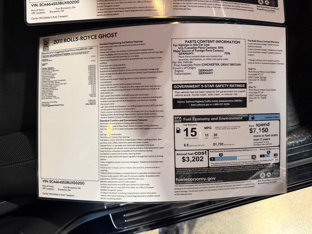 2011 Rolls-Royce Ghost 4dr Sedan - 22997840 - 75
