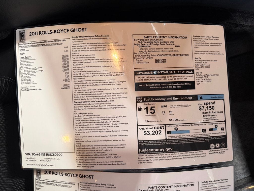 2011 Rolls-Royce Ghost 4dr Sedan - 22997840 - 76