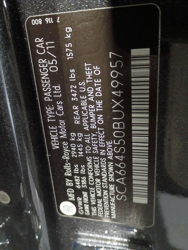 2011 Rolls-Royce Ghost 4dr Sedan Clean Carfax - 23099042 - 51