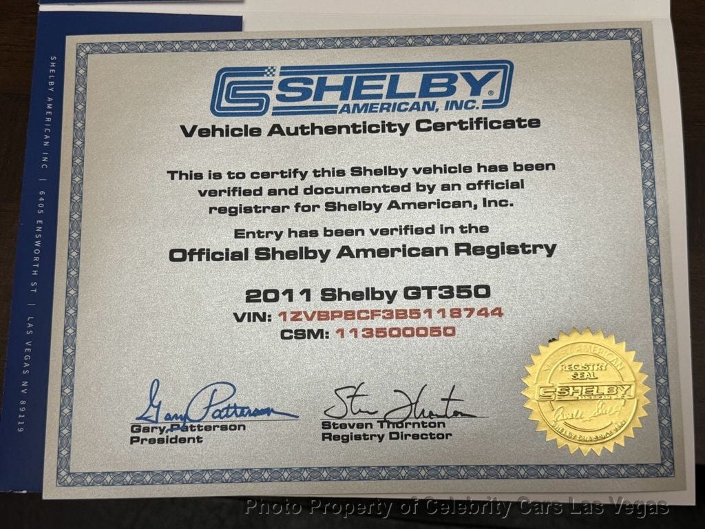 2011 Shelby GT350 Shelby GT350 - 21103977 - 63