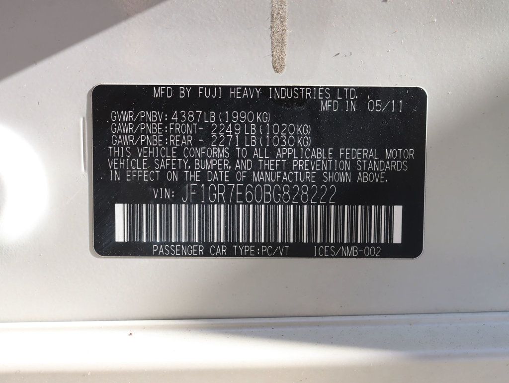 2011 Subaru Impreza Wagon WRX 5dr Manual WRX - 22970688 - 28