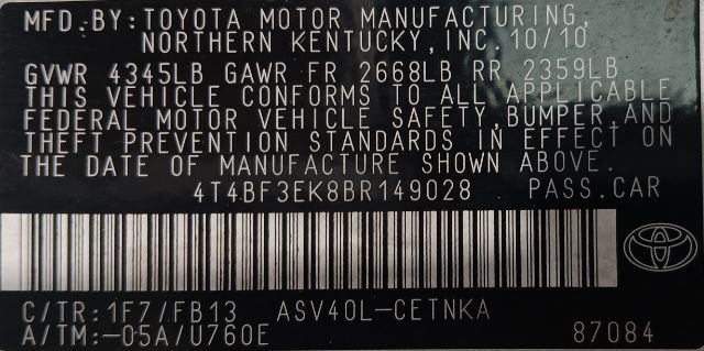 2011 Toyota Camry 1 - 22996512 - 3